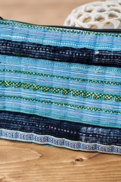 モン族の古布を使ったシンプル長財布・ポーチ - サブ2