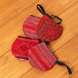 モン族の古布を使ったシンプル小銭入れ - サブ4