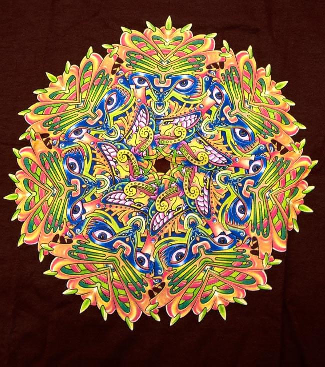 7面体サイケデリック仮面の商品写真 4枚目 表面の拡大写真です。