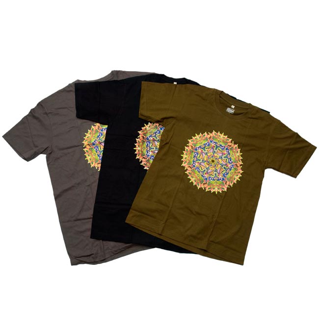 7面体サイケデリック仮面の商品写真 6枚目 左から、グレー、黒、カーキとなります