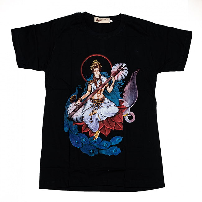 音楽と芸術の神様　サラスヴァティー　Tシャツ　の写真