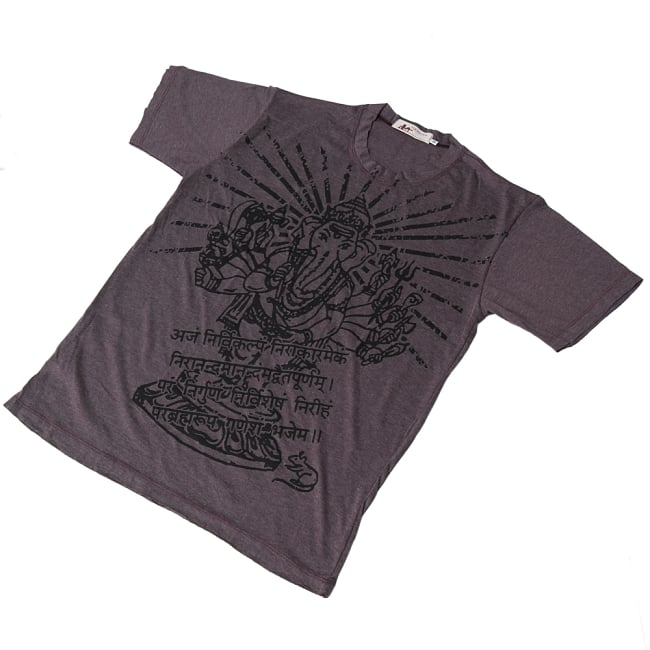 12本腕ガネーシャ Tシャツ【ヘザー生地】の写真