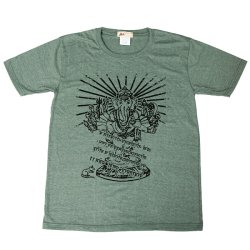12本腕ガネーシャ Tシャツ【ヘザー生地】