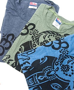 ダンシングガネーシャ　Tシャツ【ヘザー生地】 - サブ5