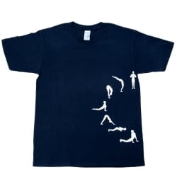 太陽礼拝Tシャツ　ヨガの太陽礼拝ポーズをデザイン - サブ2