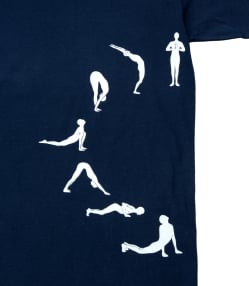 太陽礼拝Tシャツ　ヨガの太陽礼拝ポーズをデザイン - サブ3