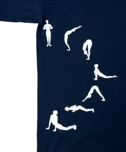 太陽礼拝Tシャツ　ヨガの太陽礼拝ポーズをデザイン - サブ5