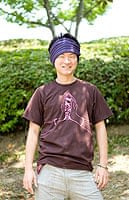 ナマステ・ガネーシャ Tシャツ 【ブラウン】の商品写真