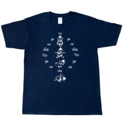 ヨガネーシャTシャツ ヨガをするガネーシャのオリジナルTシャツ - サブ2