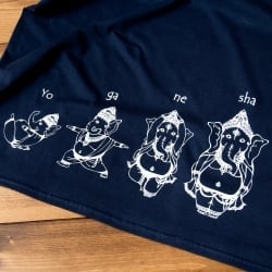 ヨガネーシャTシャツ ヨガをするガネーシャのオリジナルTシャツ - サブ5
