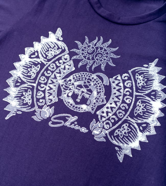 シヴァのひかり ウッドブロックプリントTシャツ の通販
