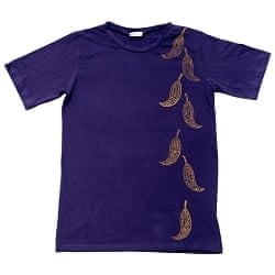 トウガラシ　ウッドブロックプリントTシャツの商品写真