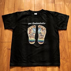 インドの足つぼTシャツ 足裏マッサージの反射区がTシャツになりました フット・リフレクソロジー - サブ2