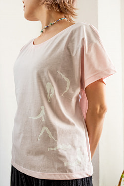 ドルマンスリーブだから着やすい　太陽礼拝Tシャツ  - サブ4