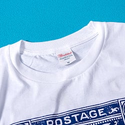 インドの伝統と芸術が息づく、幸運を運ぶ孔雀デザイン　アンティーク調　Tシャツ 5.6oz生地 綿 コットン100% - サブ2