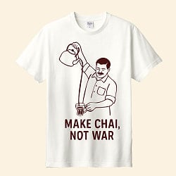 Make Chai, not War Tシャツ 5.6oz生地 綿 コットン100% - サブ2
