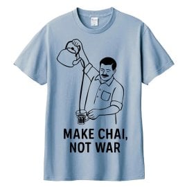 Make Chai, not War Tシャツ 5.6oz生地 綿 コットン100%(TS-FLA-756)