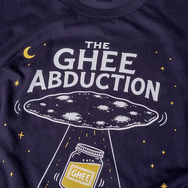 空飛ぶチャパティUFOと黄金のギー 半袖Tシャツ キノコシルエット 6 - 当時のアメリカのUFOブームが好きな方へ