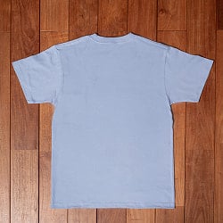 ガンジーメガネとアヒンサー　眼鏡だけで、誰だか分かる。　　左胸ワンポイント　半袖Tシャツ　5.6oz 綿100％ - サブ5