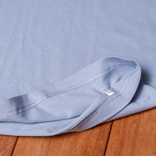 ガンジーメガネとアヒンサー　眼鏡だけで、誰だか分かる。　　左胸ワンポイント　半袖Tシャツ　5.6oz 綿100％ 9 - しっかりとしています