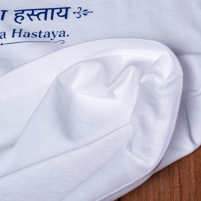 Dhanvantari 医薬の神様 ダンヴァンタリ神 背面 バックプリント 半袖Tシャツ 5.6ozコットン 9 - ステッチもしっかり長く良い生地です