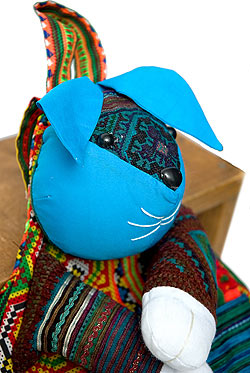 ミニサイズの動物バックパック - うさぎ？（青） - サブ4