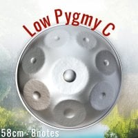 ハンドパン Low Pygmy C【58cm - 8notes】 -ソフトケース付属