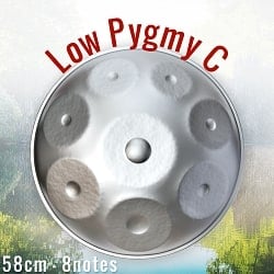 ハンドパン Low Pygmy C【58cm - 8notes】 -ソフトケース付属の商品写真