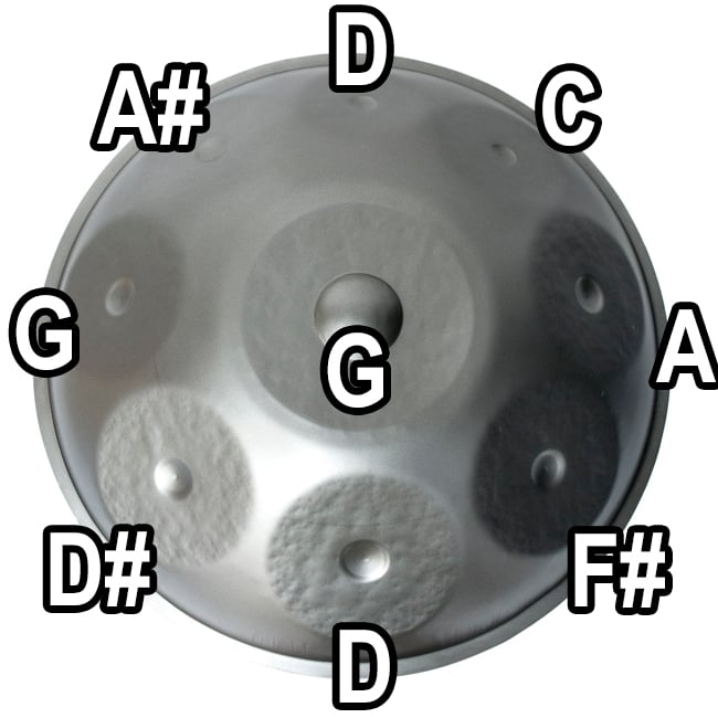 ハンドパン Spiral G【52cm - 9notes】 -ソフトケース付属 8 - 本体にかぶせるフタです。保管時に使用して下さい。