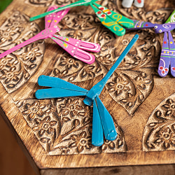 【自由に選べる5個セット】【約7cm】ベトナムの竹製トンボ【ヤジロベエ】 - サブ3