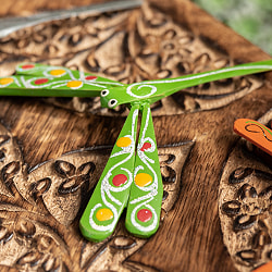 【自由に選べる5個セット】【約7cm】ベトナムの竹製トンボ【ヤジロベエ】 - サブ5