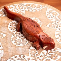 アニマル型立体ジグソーパズル　-　トカゲさん