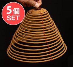 【送料無料・5個セット】ベトナムの渦巻きお香 - 25cm 3本入の商品写真