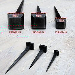 インドのアイアン 釘 ネイル - スクエア 【8cm】 - サブ5