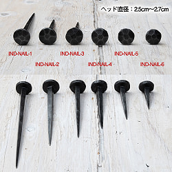 インドのアイアン 釘 ネイル - 7面 【17cm】 - サブ5