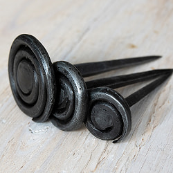 インドのアイアン 釘 ネイル - うずまき 【9.5cm】 - サブ2