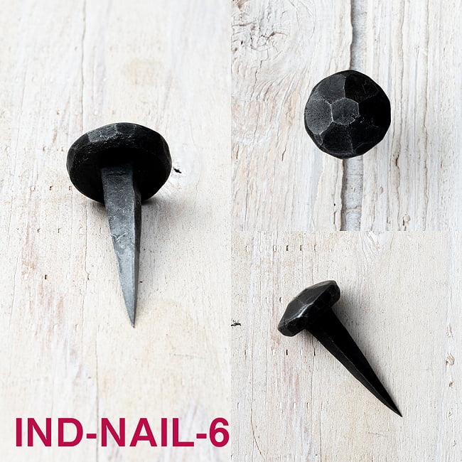 【5個SET】お買い得！ インドのアイアン 釘 ネイル - 7面 【4.5cm】 7 - 色んな角度から見てみました