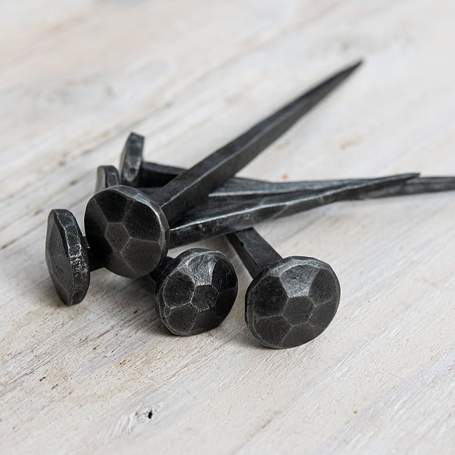 【50個SET】お買い得! インドのアイアン 釘 ネイル - 7面 【4.5cm】 3 - サイズ違いがあります