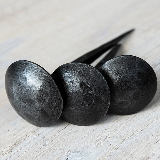 【10個SET】お買い得！ インドのアイアン 釘 ネイル - 槌目 【9cm】 3 - サイズ違いがあります