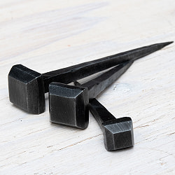 【50個SET】お買い得！ インドのアイアン 釘 ネイル - スクエア 【8.5cm】 - サブ3